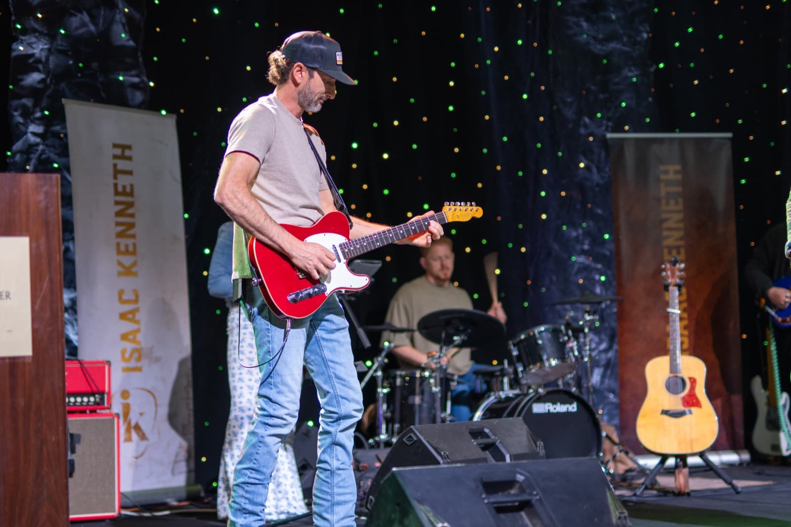 Live band playing the evening networking party