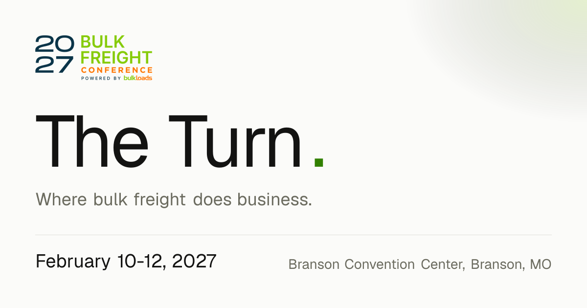 Bulk Freight Conference 2027 | The Only Bulk Freight Event in North America